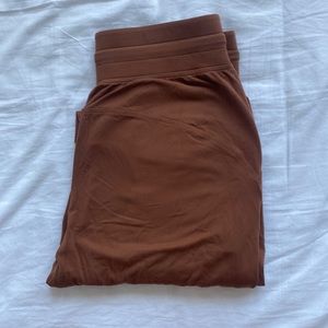 Lululemon, Size 6, chestnut brown, full length, Ready To Rulu wide leg